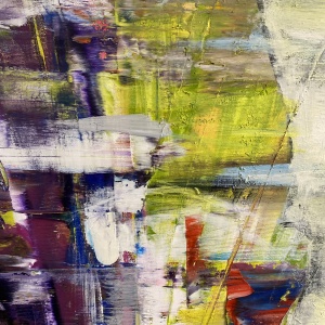Pictura abstracta: Run of Ideas 50x70 cm, oil on canvas - Img 5