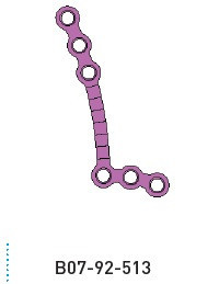 Placă „L” pentru Chirurgie Ortognatică – Sistem BETA Titamed | Titan | Reversibilă, 0.6–0.8 mm