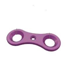 Placa de osteosinteza pentru epifiziodeza (placa in 8, eight plate)