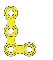 Plăci Craniene din Titan 2.0 mm Rebstock – Forme Speciale pentru Osteosinteză Chirurgie BMF