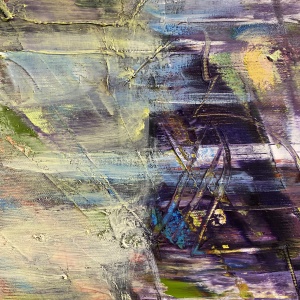 Pictura abstracta: Run of Ideas 50x70 cm, oil on canvas - Img 6