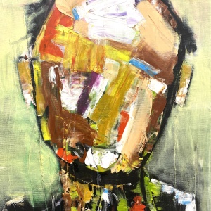 Pictura abstracta: Unknown Depression of Ingres 50x70 cm oil on canvas.