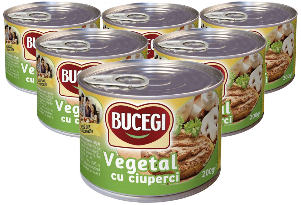 Bucegi Pasta Vegetala Tartinabila Cu Ciuperci Buc X G