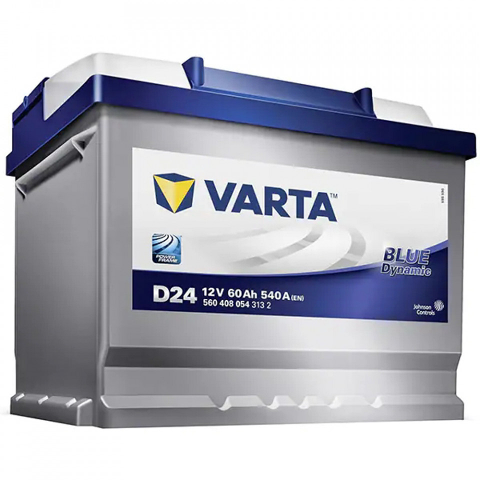 repetition Wind pageant Varta Baterie Auto Blue Dynamic D24 12V 60Ah 540A