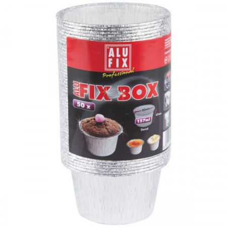 Alufix Professional Forme din Aluminiu pentru Briose 50bucati 157ml