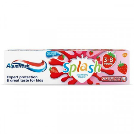Aquafresh Splash Pasta de Dinti pentru Copii 3-8 Ani 50ml