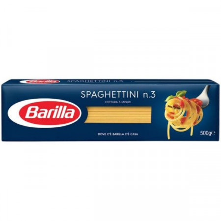 Barilla Spaghettini No 3 Paste Alimentare din Gris de Grau Dur 500g