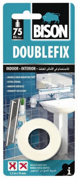 Bison Banda Dubla Adeziva pentru Interior Double Fix 1.5mx19mm