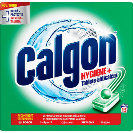 Calgon Hygiene+ Tablete Anticalcar 15 buc 195g
