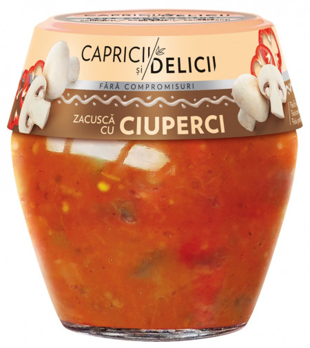 Capricii si Delicii Zacusca cu Ciuperci 550g