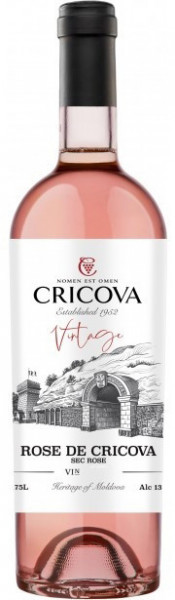 Cricova Vintage Rose de Cricova Vin Sec Roz 13% Alcool 750ml