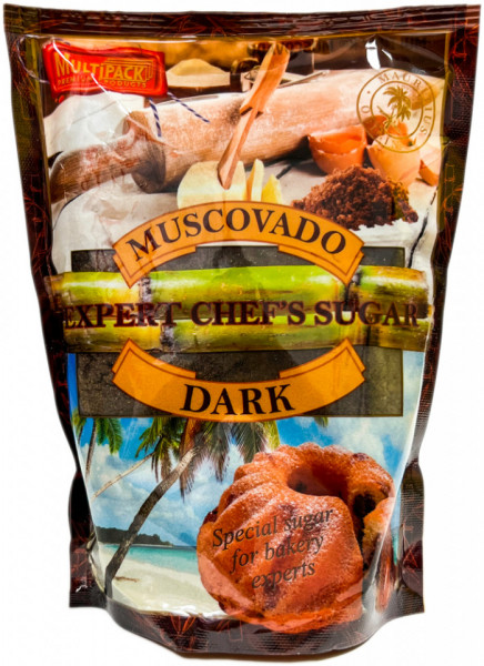 Demerara Muscovado Expert Chef's Sugar Dark Zahar Brun 500g