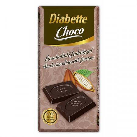 Diabette Ciocolata cu Fructoza 80g