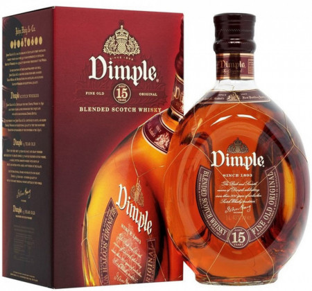 Dimple Blended Whisky 15 Ani 40% Alcool 1L