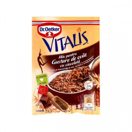 Dr.Oetker Vitalis Mix pentru Gustare de Ovaz cu Ciocolata 60g