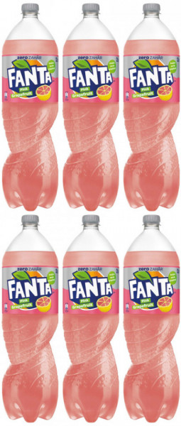 Fanta Grapefrut Roz Bautura Racoritoare Carbogazoasa Zero Zahar 6 buc x 2L