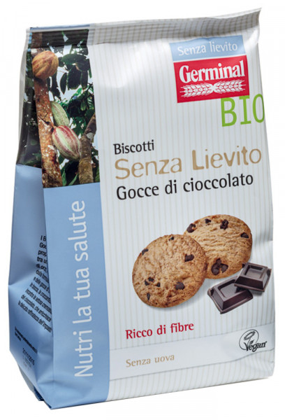 Germinal Biscuiti fara Drojdie cu Bucati de Ciocolata Eco 250g