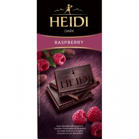 Heidi Ciocolata Amaruie cu Zmeura 80g