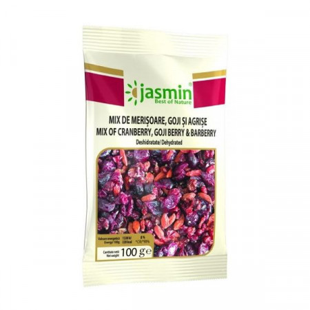 Jasmin Mix de Merisoare Goji si Agrise Deshidratate 100g
