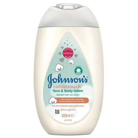 Johnson's Cottontouch Lotiune pentru Fata si Corp 300ml