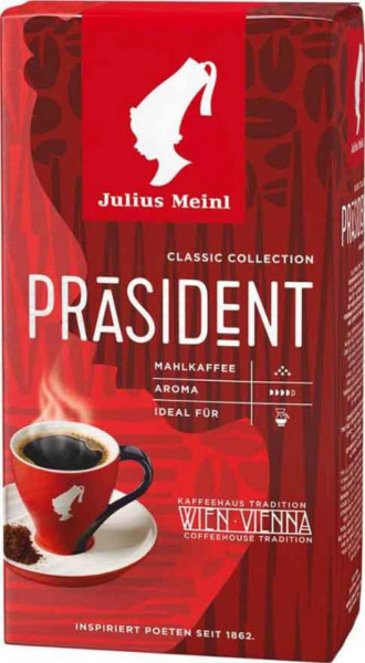 Julius Meinl Prasident Cafea Macinata Prajita 500g