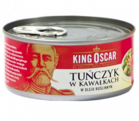 King Oscar Ton Dungat Bucati in Ulei Vegetal de Floarea Soarelui 170g