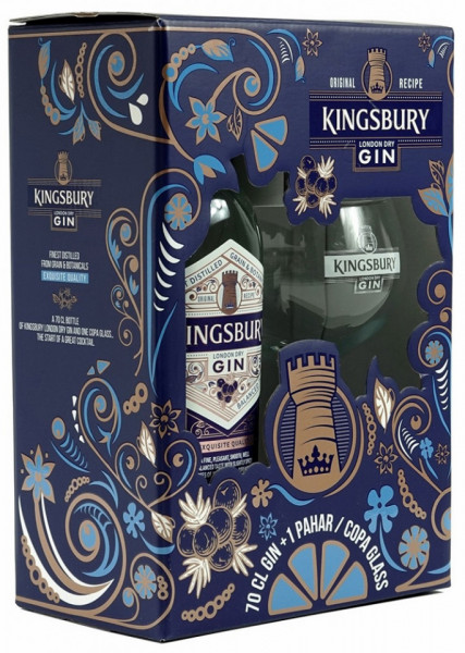 Kingsbury Set Gin 700ml + 1 Pahar