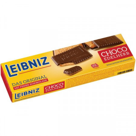 Leibniz The Original Biscuiti cu Unt cu Glazura de Ciocolata Amaruie 125g