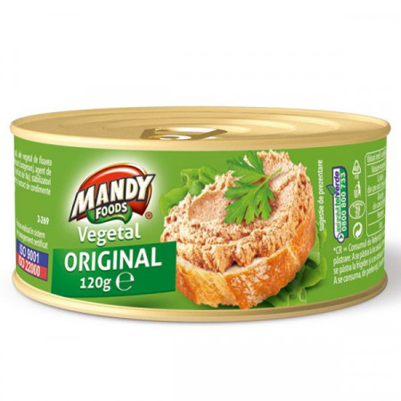 Mandy Vegetal Original Pasta Vegetala Tartinabila 6 buc x 120g