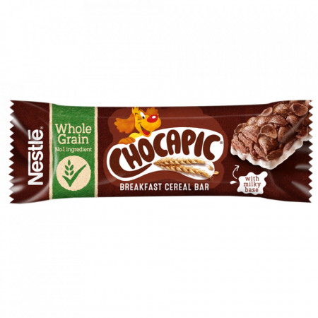Nestle Chocapic Baton de Cereale pentru Mic Dejun cu Baza de Lapte Ciocolata Pudra Vitamine si Minerale 25g