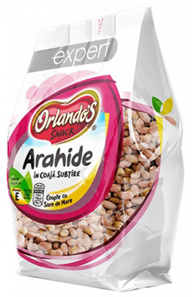 Orlando's Expert Snack Arahide in Coaja Subtire Coapte cu Sare de Mare 1Kg