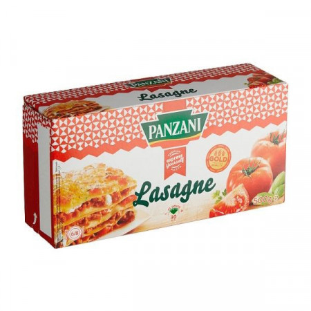 Panzani Lasagne Paste din Faina de Grau Dur 500g