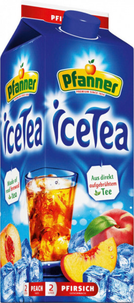 Pfanner Ice Tea Bautura Ceai Negru cu Gust de Piersici 2L