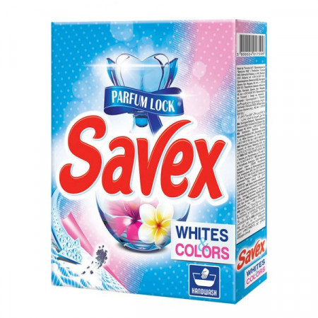 Savex Detergent de Rufe Pudra Manual Whites & Colors 400g
