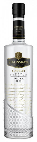 Stalinskaya Gold Ultra Premium Vodka 40% Alcool 1L