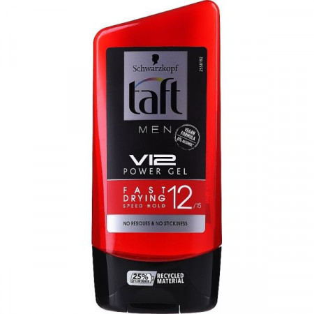 Taft Men V12 Power Gel de Par 150ml