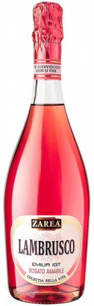 Zarea Lambrusco Vin Spumant Rose Demidulce 7.5% Alcool 750ml