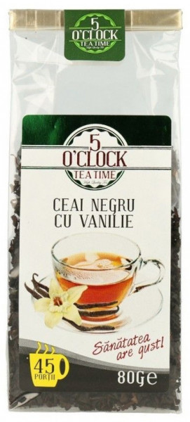 5 O'CLock Ceai Negru cu Vanilie 80g