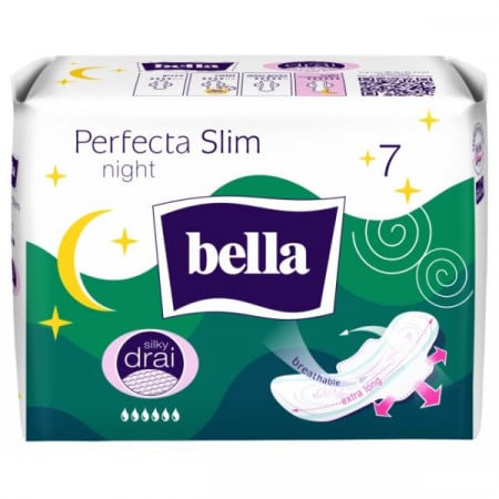 Bella Absorbante Perfecta Slim Night Silky Drai 7bucati
