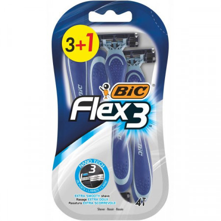 Bic Flex 3 Aparat de Ras 3bucati + 1 Gratis
