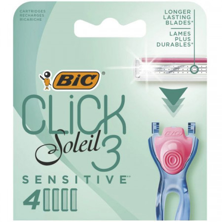 Bic Soleil Click 3 Sensitive Rezerve pentru Aparat de Ras 4bucati