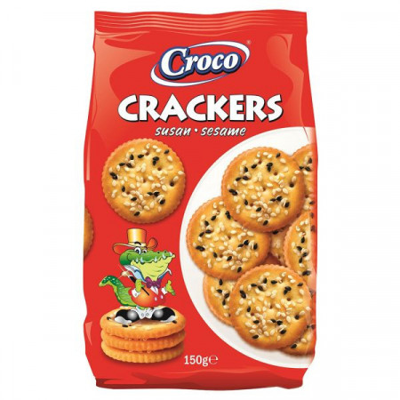 Croco Crackers Biscuiti cu Susan 150g