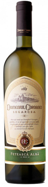 Domeniul Coroanei Segarcea Elite Feteasca Alba Vin Alb Sec 12.5% Alcool 750ml