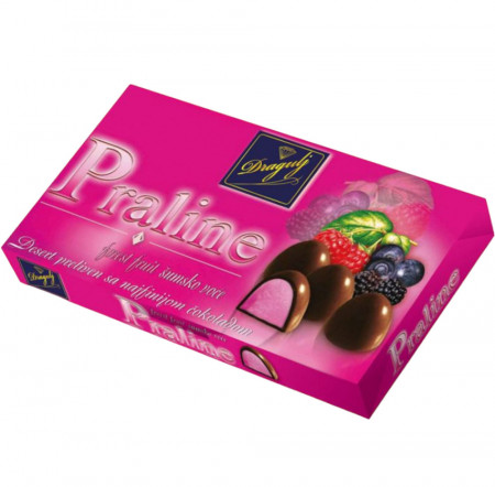 Dragulj Praline Ciocolata cu Fructe de Padure 220g