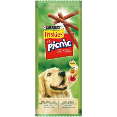 Friskies Picnic Recompense pentru Caini cu Carne de Vita 5buc 42g