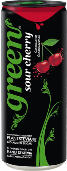 Green Cola Bautura Racoritoare Carbogazoasa cu Suc de Visine 330ML
