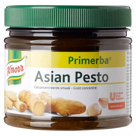Knorr Primerba Asian Pesto Pasta pe baza de Ulei si Sare cu Ierburi Aromatice fara Gluten si fara Lactoza 340g