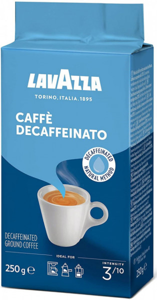 Lavazza Caffe Decaffeinato Cafea Macinata Prajita Decofeinizata 250g
