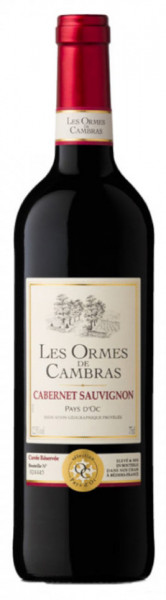 Les Ormes de Cambras Cabernet Sauvignon Vin Rosu Sec 13% Alcool 750ml