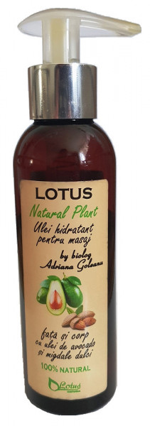Lotus Ulei Hidratant pentru Masaj Fata si Corp cu Ulei de Avocado si Migdale 150ml
